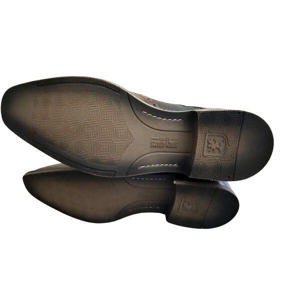 Men's 7.5M Stacy Adams Joss Wingtip Oxford Dress Shoes Modern Cognac 25539-221 - Picture 15 of 16